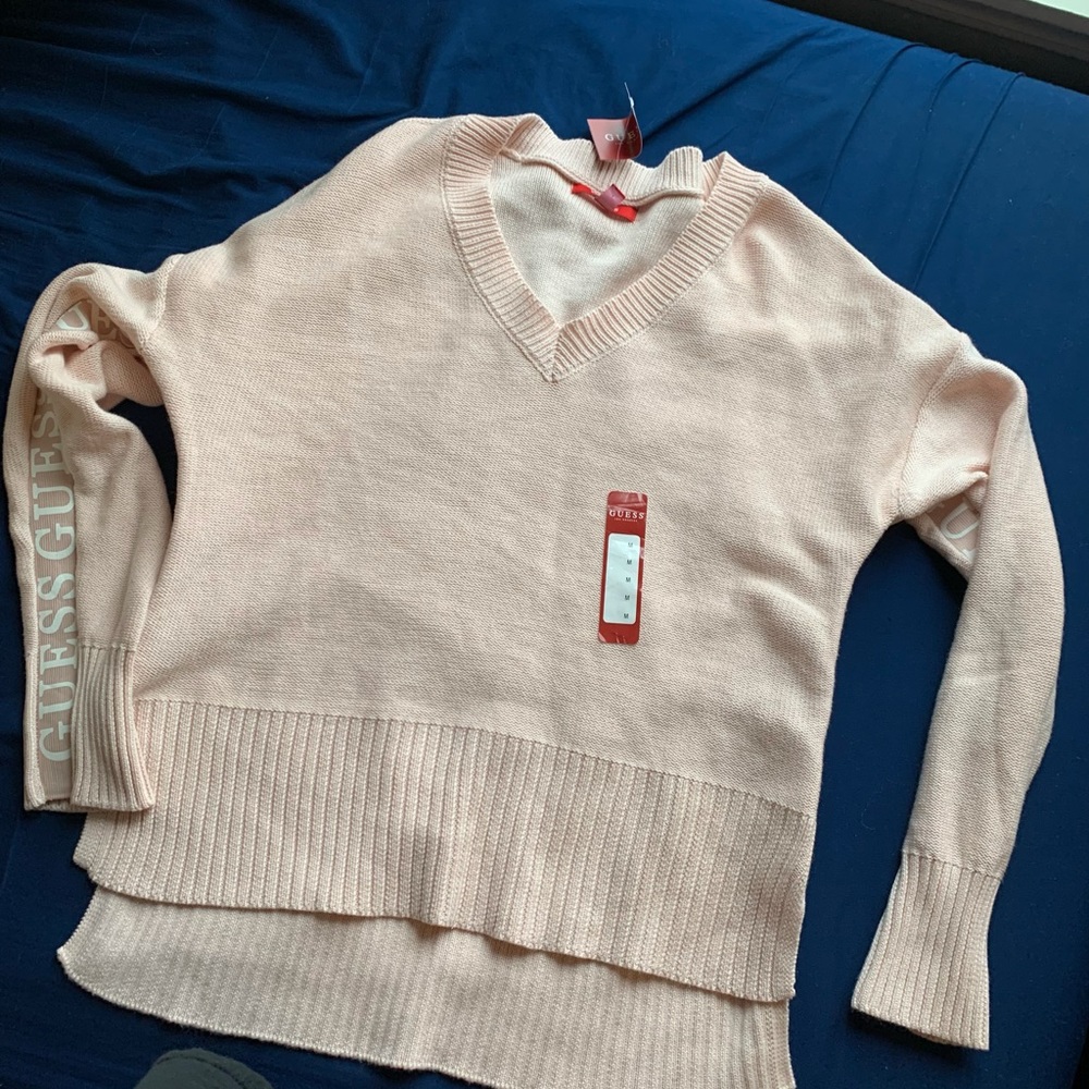 GUESS pale pink sweater